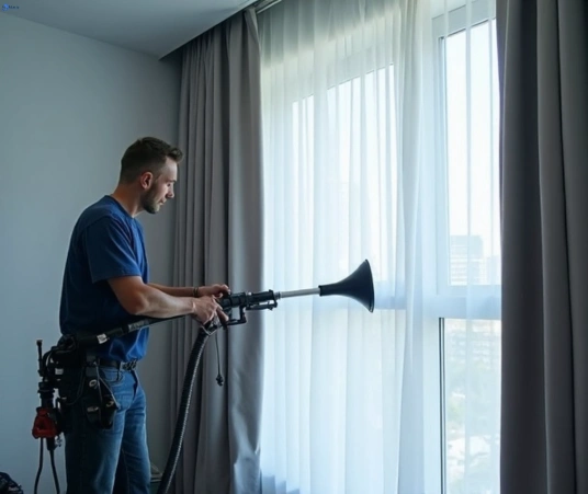 Professional commercial curtain cleaning process equipment Matty Curtain Cleaning tanawha