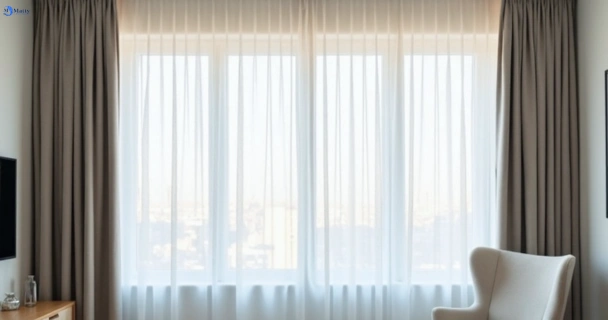 Freshly steam cleaned curtains in tanawha QLD