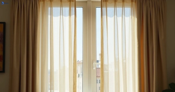 Dusty and dull curtains in tanawha before steam cleaning